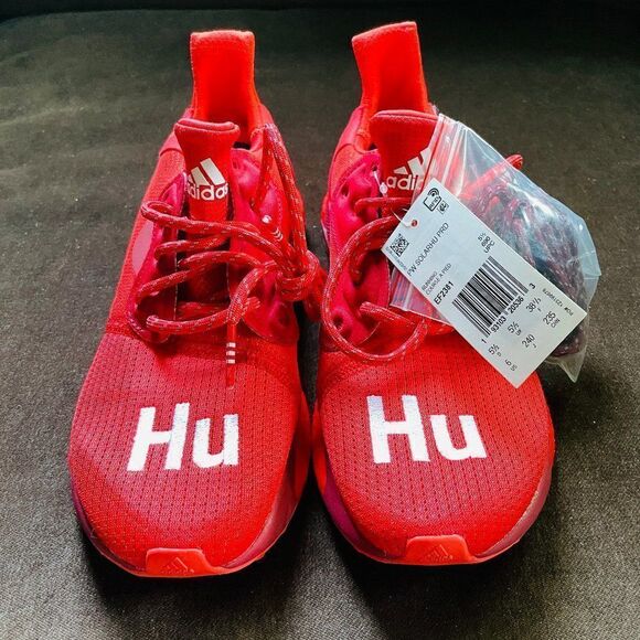 NEW adidas Solar HU Glide x Pharrell Power Red 2019 NWT Mens 6, Womens 7, UK 5.5 - Picture 9 of 13
